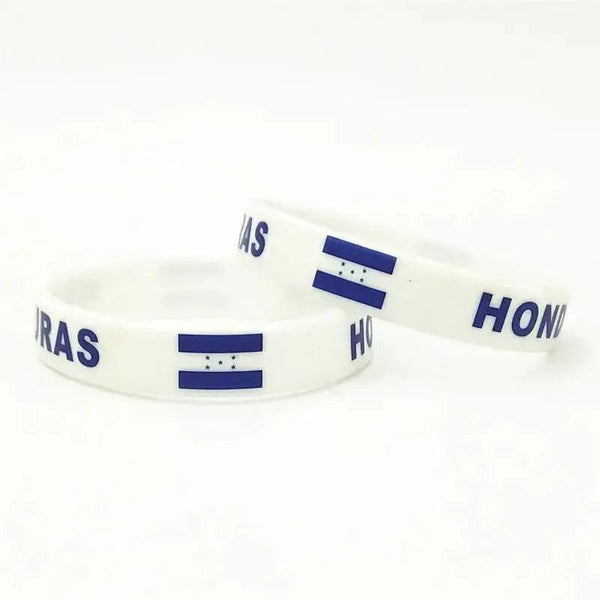 Honduras Flag Bracelet - Silicone Wristband