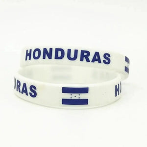 Honduras Flag Bracelet - Silicone Wristband