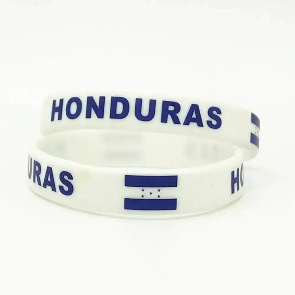Honduras Flag Bracelet - Silicone Wristband