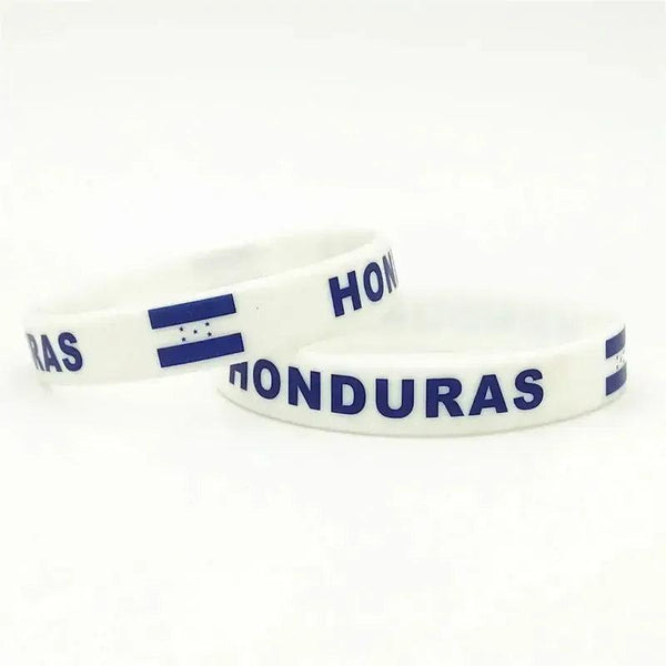 Honduras Flag Bracelet - Silicone Wristband