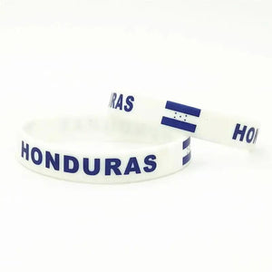 Honduras Flag Bracelet - Silicone Wristband