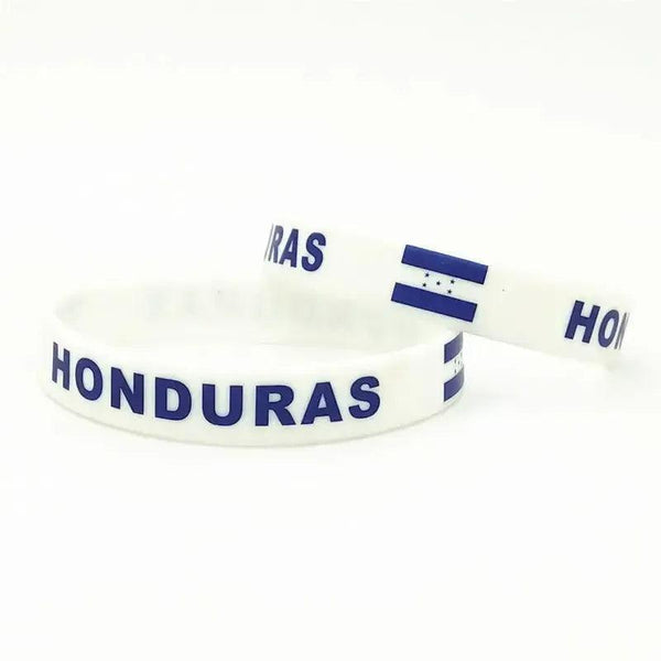 Honduras Flag Bracelet - Silicone Wristband