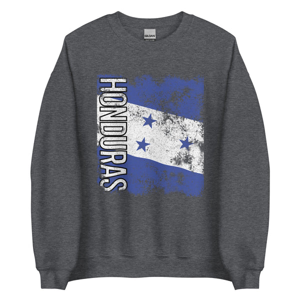 Honduras Flag - Distressed Flag Sweatshirt