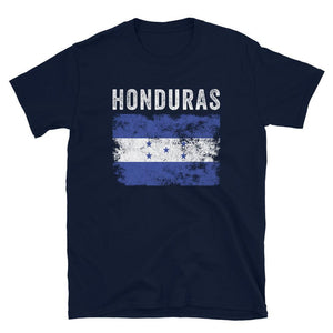 Honduras Flag Distressed - Honduran Flag T-Shirt