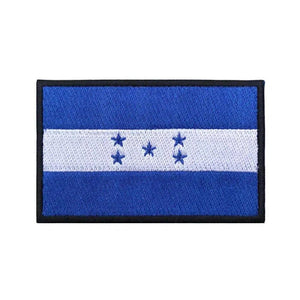 Honduras Flag Patch - Iron On/Hook & Loop Patch
