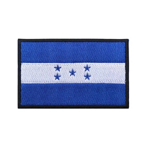 Honduras Flag Patch - Iron On/Hook & Loop Patch