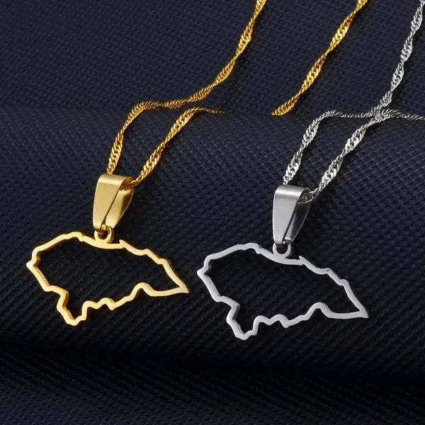 Honduras Map Necklace