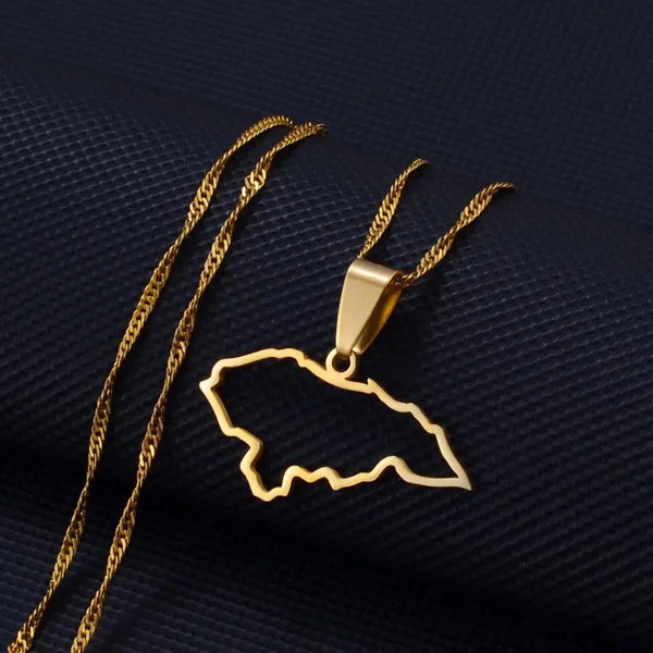 Honduras Map Necklace