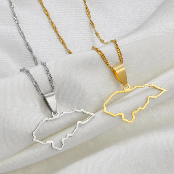 Honduras Map Necklace