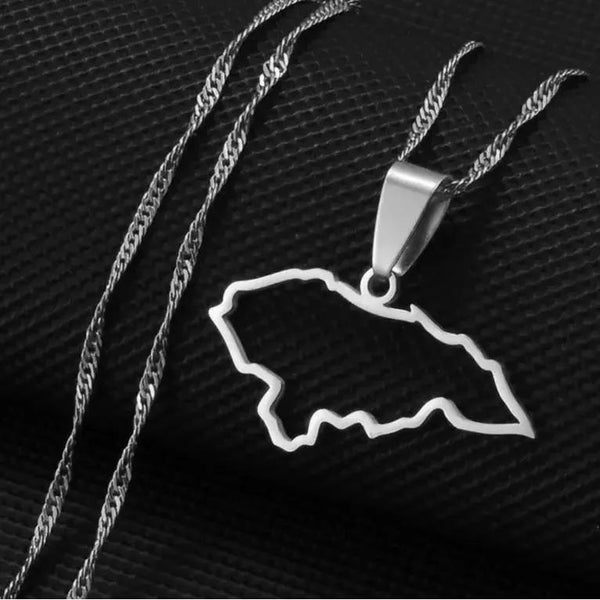 Honduras Map Necklace
