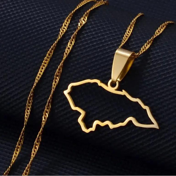 Honduras Map Necklace