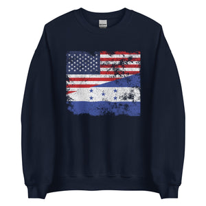 Honduras USA Flag Sweatshirt