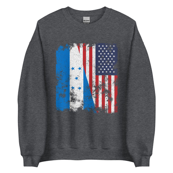 Honduras USA Flag Sweatshirt