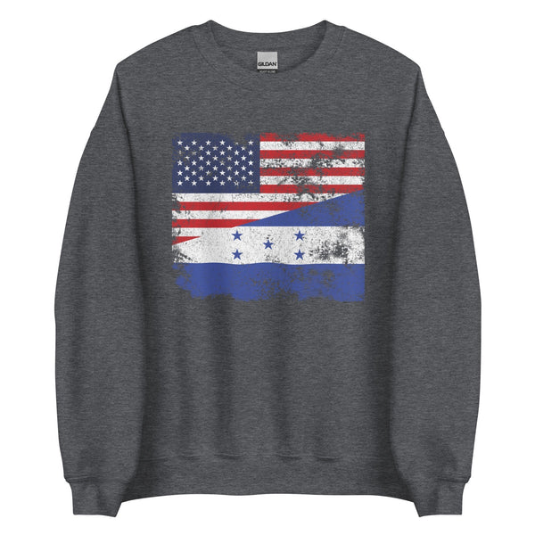 Honduras USA Flag Sweatshirt