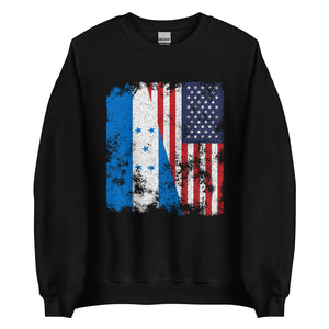Honduras USA Flag Sweatshirt