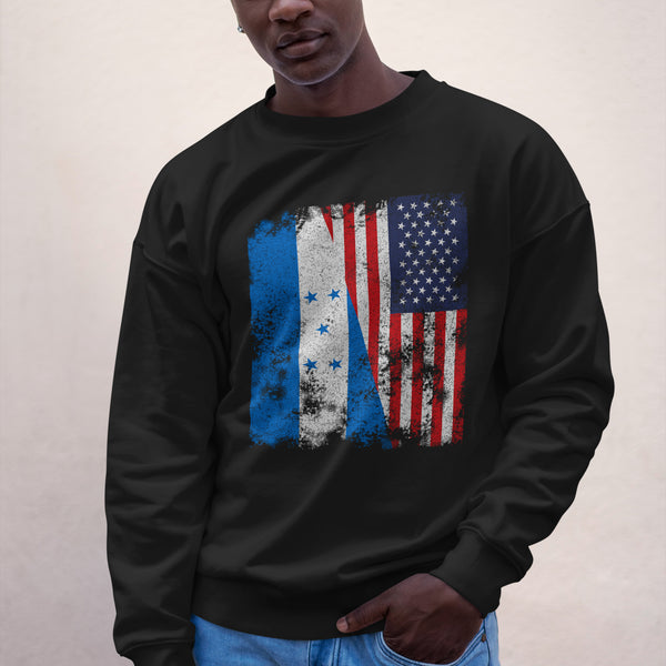 Honduras USA Flag Sweatshirt