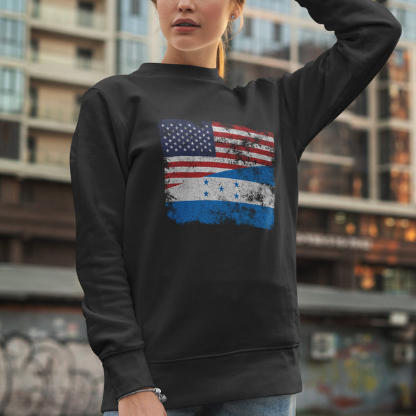 Honduras USA Flag Sweatshirt