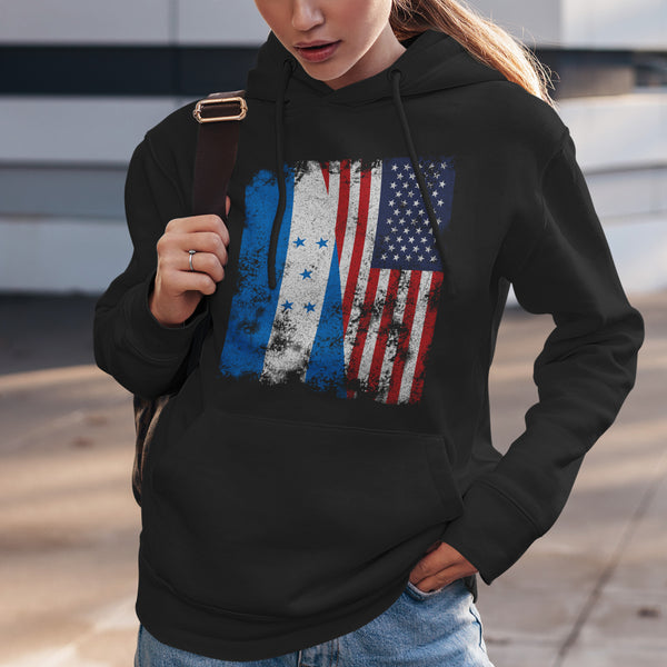 Honduras USA Flag Hoodie