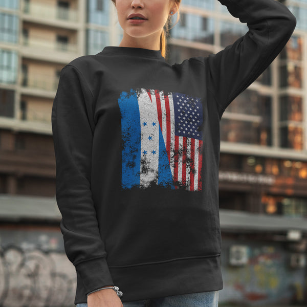 Honduras USA Flag Sweatshirt