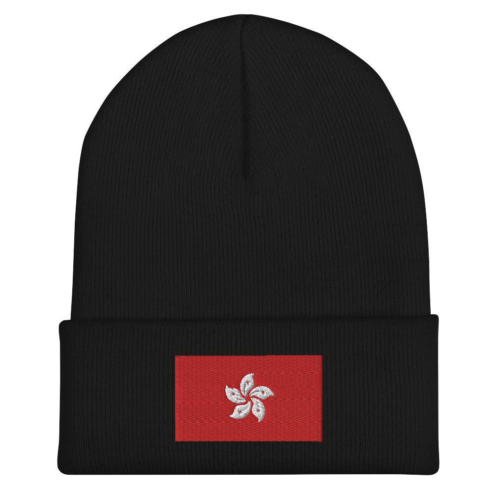 Hong Kong Flag Beanie - Embroidered Winter Hat