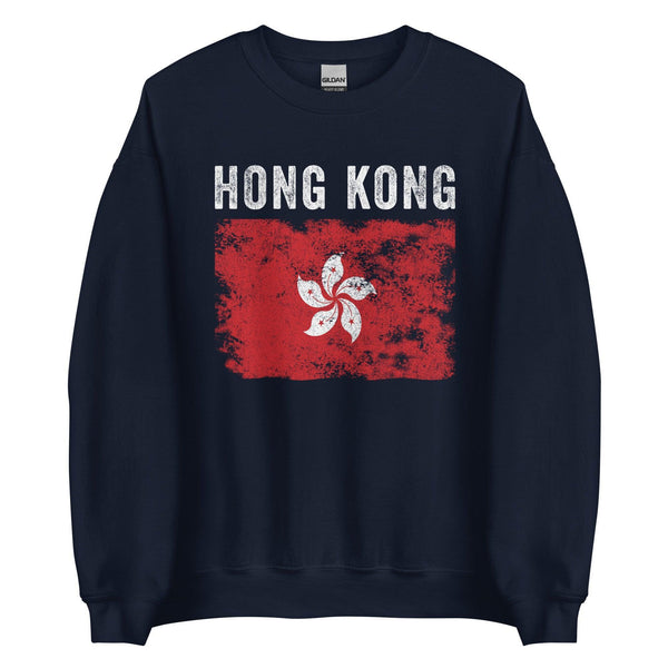 Hong Kong Flag Vintage Hong Konger Flag Sweatshirt