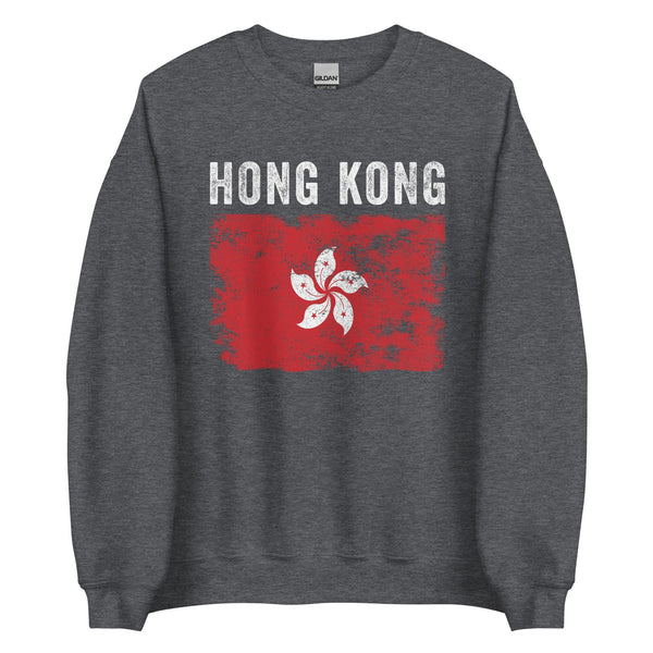 Hong Kong Flag Vintage Hong Konger Flag Sweatshirt