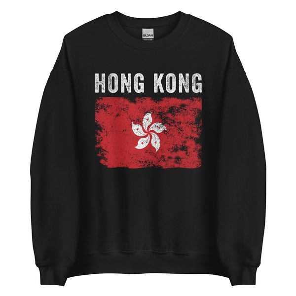 Hong Kong Flag Vintage Hong Konger Flag Sweatshirt