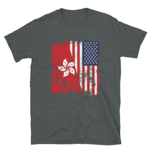 Hong Kong USA Flag - Half American T-Shirt