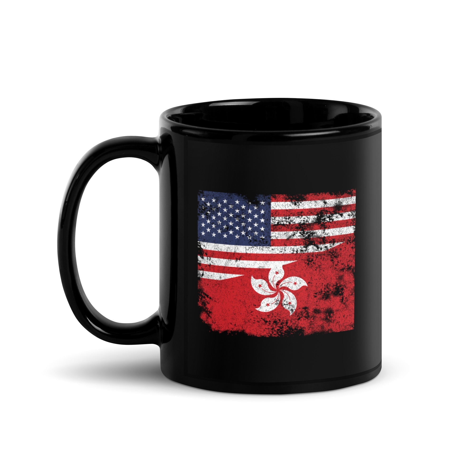 Hong Kong USA Flag Mug