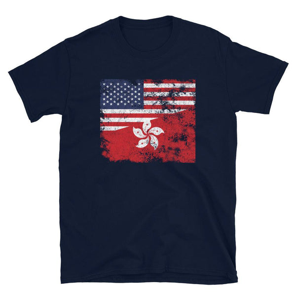 Hong Kong USA Flag T-Shirt