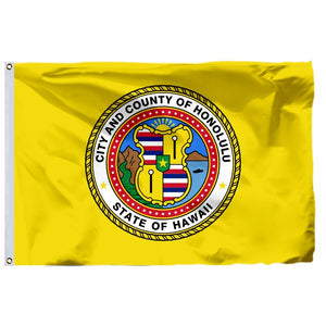 Honolulu Flag - 90x150cm(3x5ft) - 60x90cm(2x3ft)