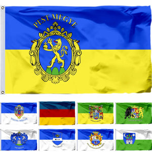 Hungary County Flags - Hungarian Municipality Flags - 90x150cm(3x5ft) - 60x90cm(2x3ft)