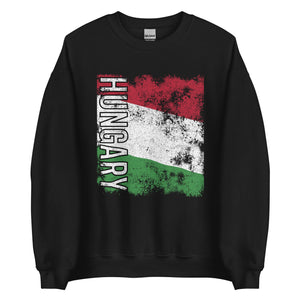 Hungary Flag - Distressed Flag Sweatshirt