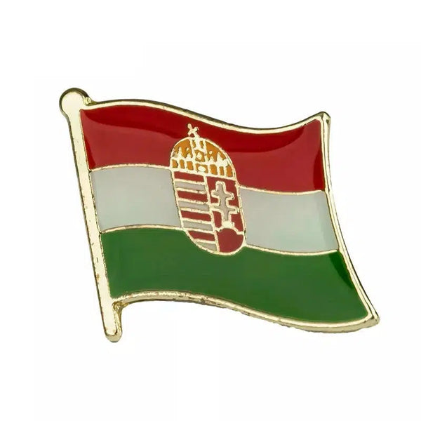 Hungary Flag Lapel Pin - Enamel Pin Flag