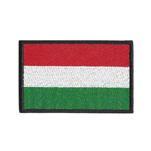 Hungary Flag Patch - Iron On/Hook & Loop Patch