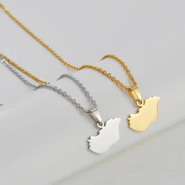 Hungary Map Necklace