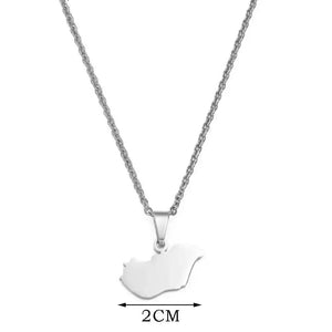 Hungary Map Necklace