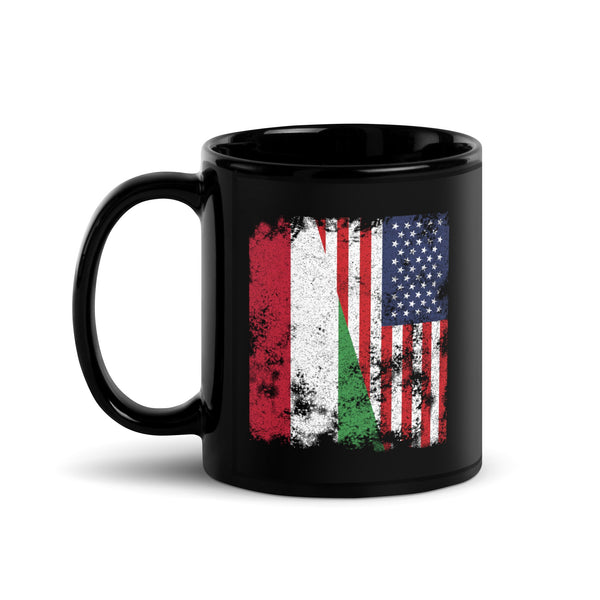 Hungary USA Flag - Half American Mug