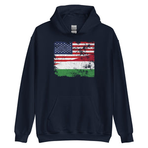 Hungary USA Flag Hoodie