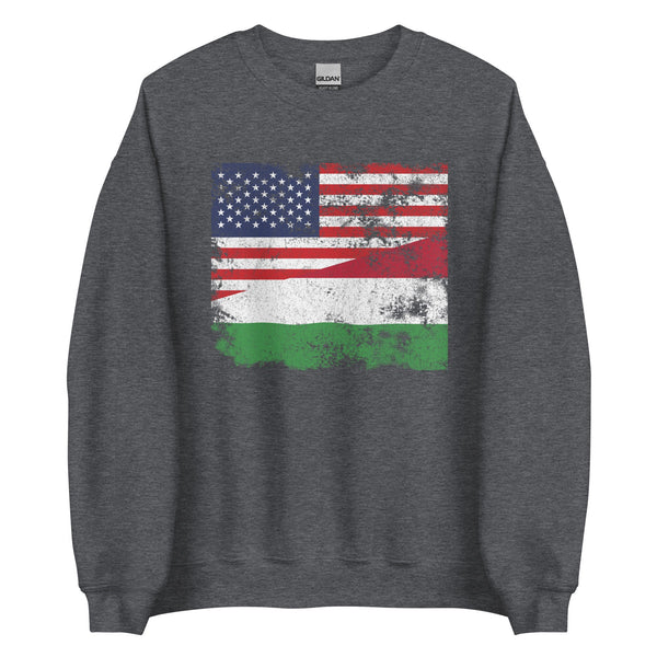 Hungary USA Flag Sweatshirt