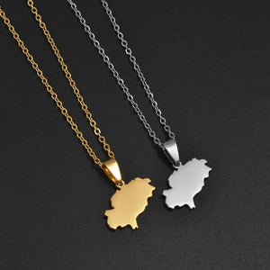 Ibiza Map Necklace