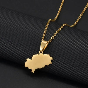 Ibiza Map Necklace