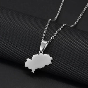 Ibiza Map Necklace
