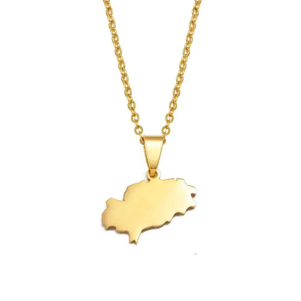 Ibiza Map Necklace