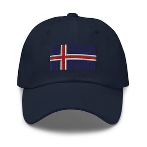 Iceland Flag Cap - Adjustable Embroidered Dad Hat