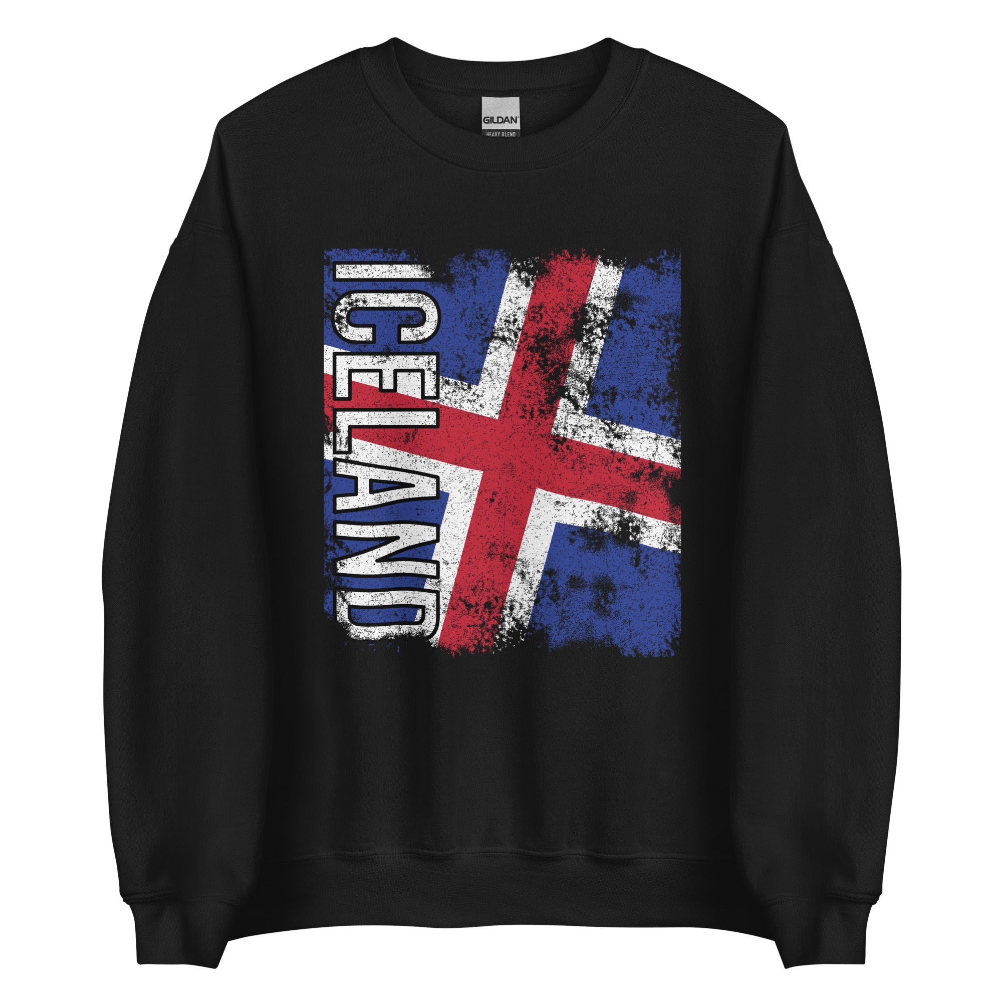 Iceland Flag - Distressed Flag Sweatshirt