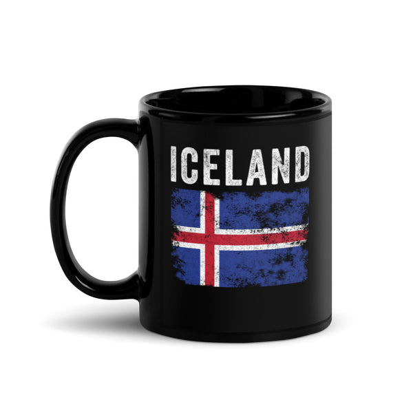 Iceland Flag Distressed - Icelandic Flag Mug
