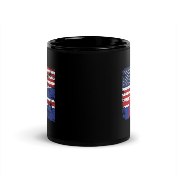 Iceland USA Flag Mug