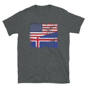 Iceland USA Flag T-Shirt