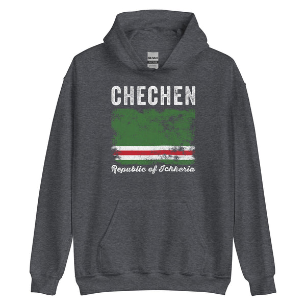 Ichkeria Flag Distressed - Caucasian Flag Hoodie